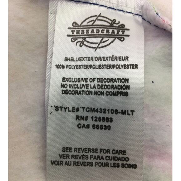 Threadcraft Santa Trex Graphic Hoodie Ugly Christmas Sweater Sweatshirt Men's L - Picture 8 of 12